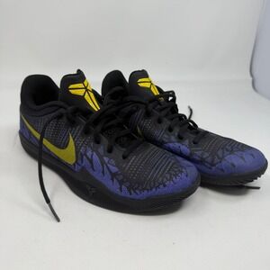 Nike Mamba Rage GS Black Tour Yellow Court Purple 943808-024 Youth 5Y